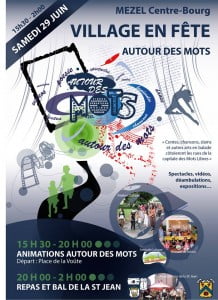 affiche "autour des mots"