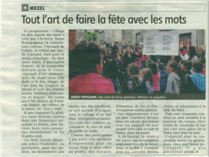 Article de "La Montagne"