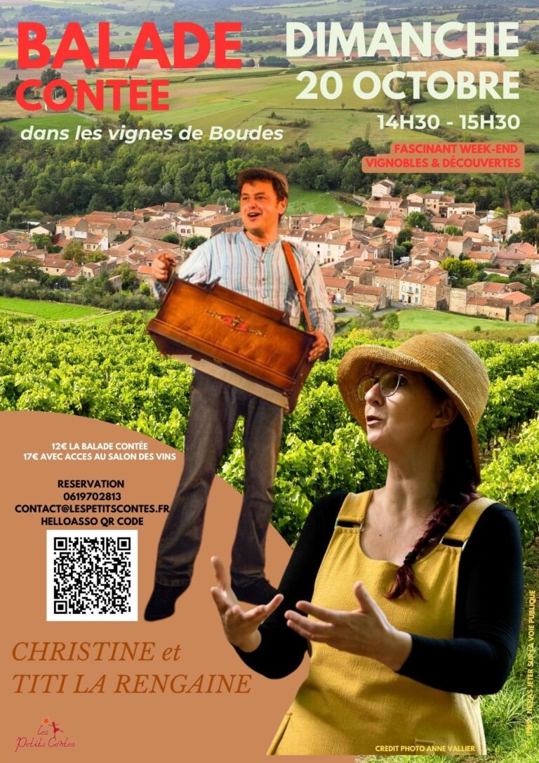 balade contée dans les vignobles le dimanche 20 octobre !
