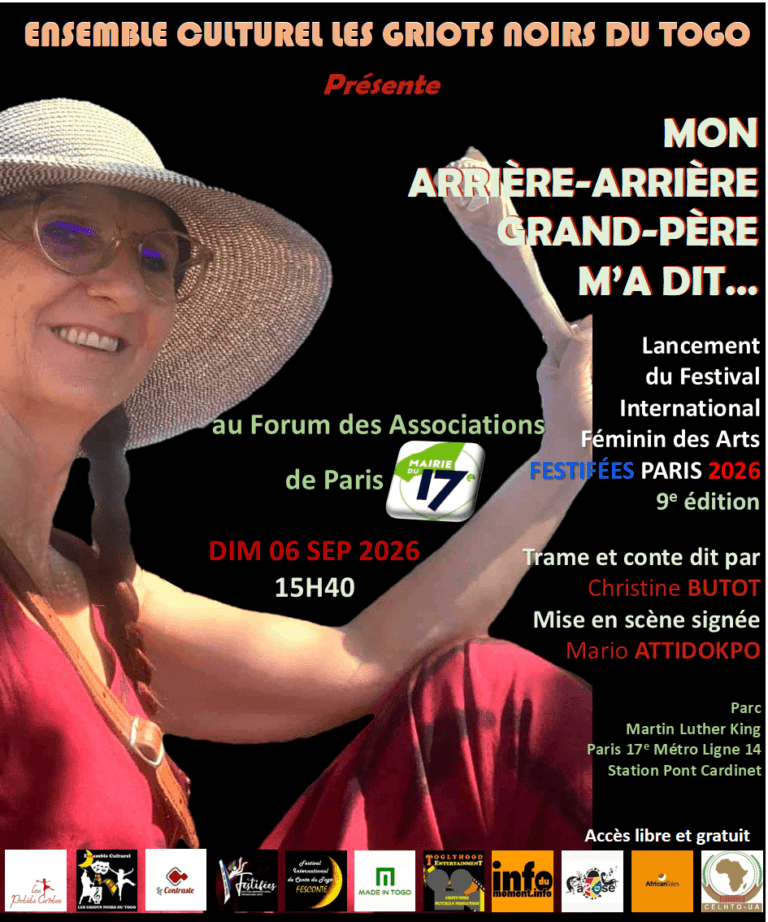 Festifées 2026 : Christine représente les Griots Noirs du Togo à Paris
